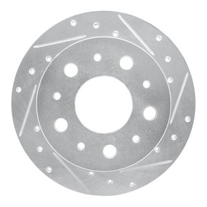 Ram Promaster 2500 Brake Rotor (1) - Rear Right - R1 Concepts - Drilled & Slotted - Silver - `14-`21